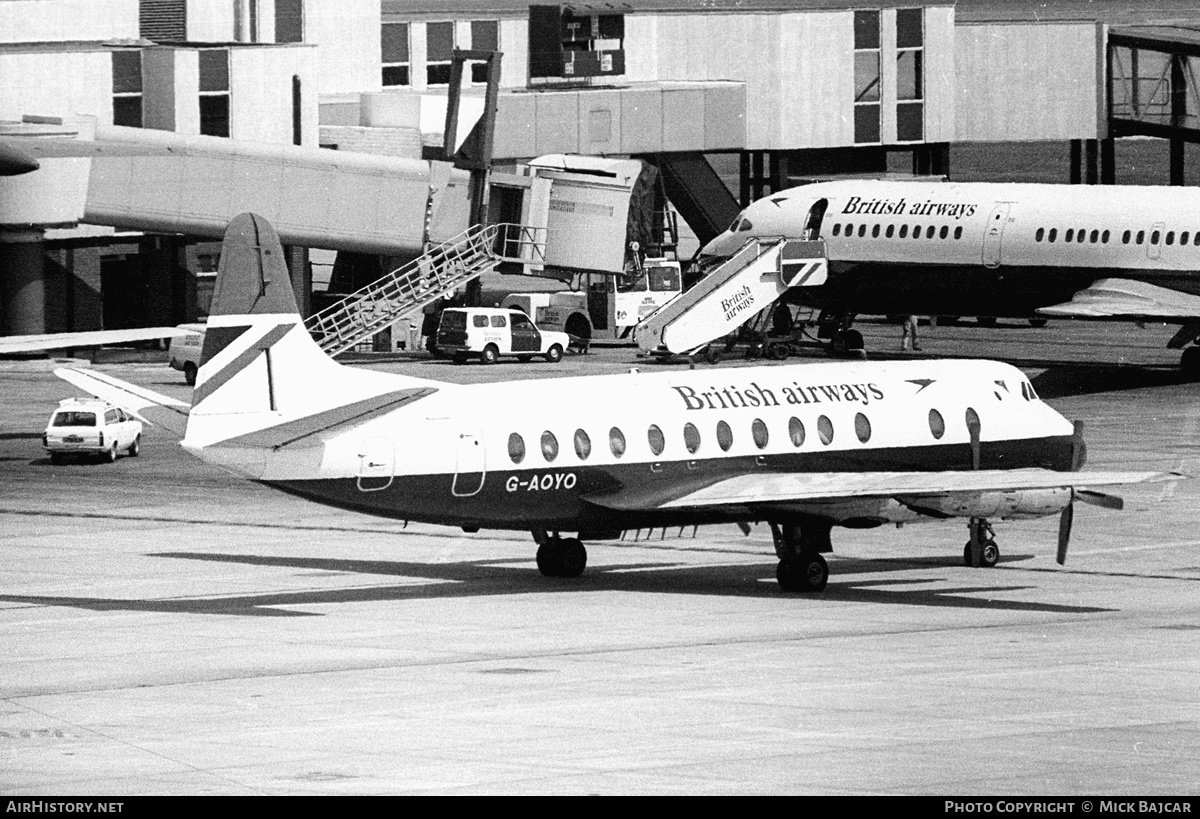 Aircraft Photo of G-AOYO | Vickers 806 Viscount | British Airways | AirHistory.net #29140