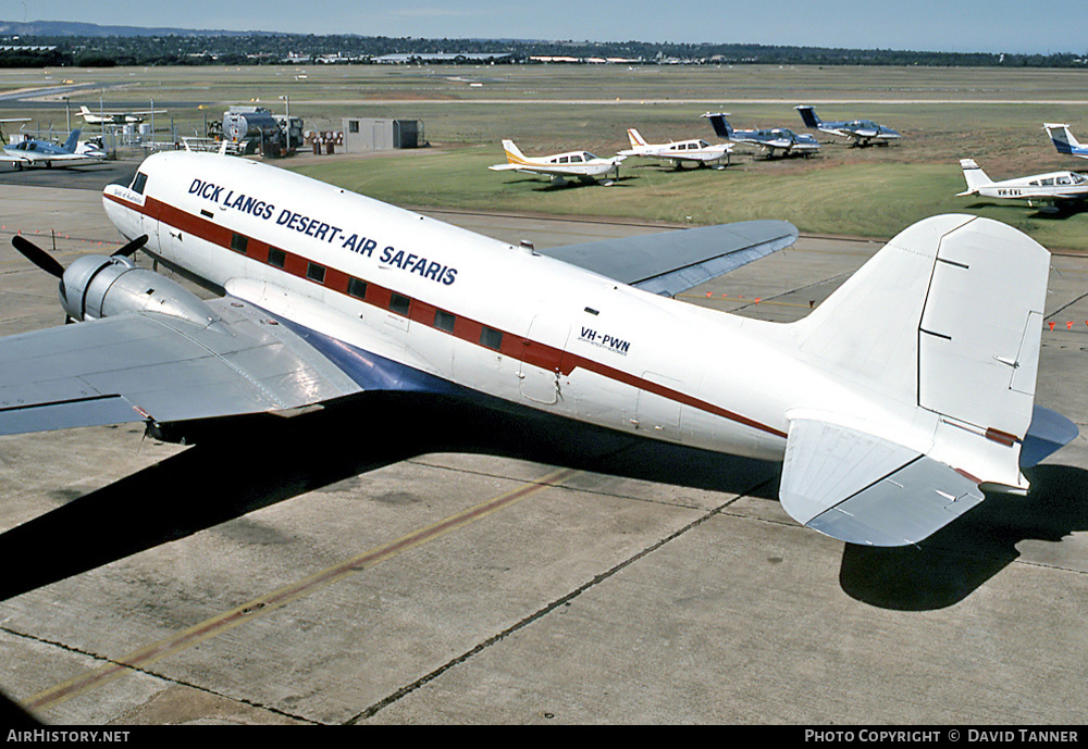 Aircraft Photo of VH-PWN | Douglas DC-3(C) | Dick Lang's Desert-Air Safaris | AirHistory.net #29165