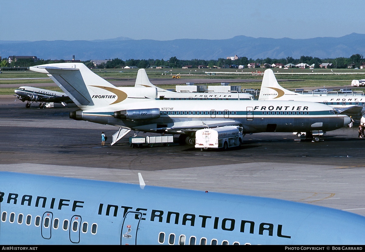 Aircraft Photo of N7274F | Boeing 727-191 | Frontier Airlines | AirHistory.net #29169