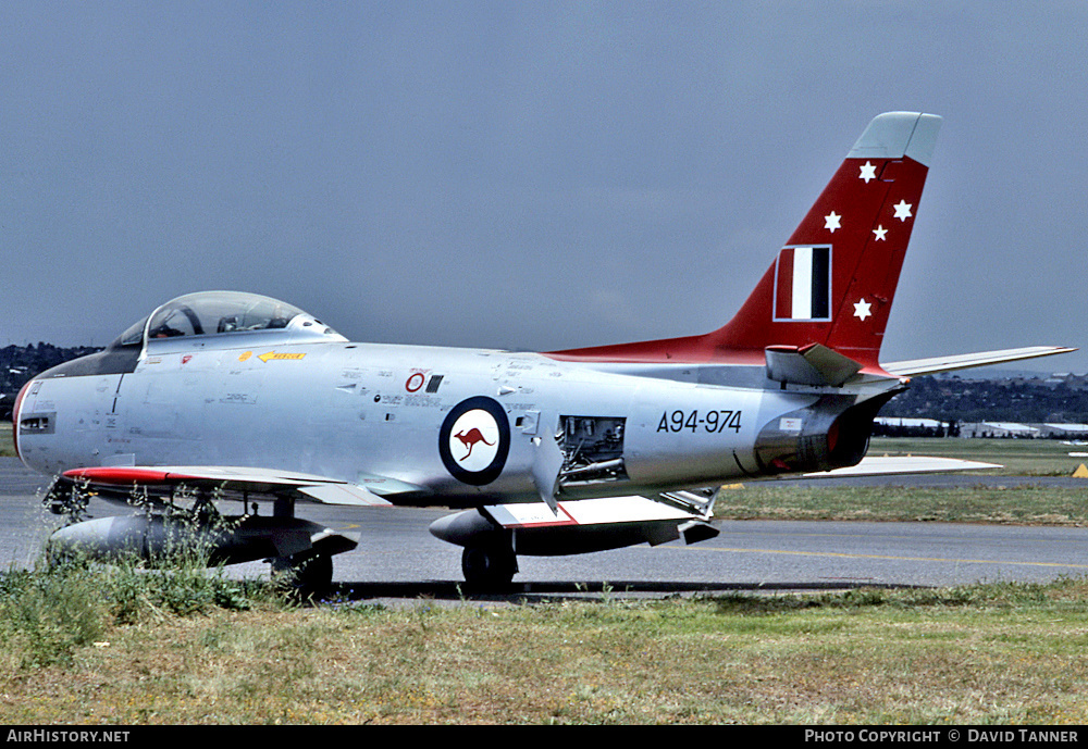 Aircraft Photo of A94-974 | Commonwealth CA-27 Sabre Mk32 | Australia - Air Force | AirHistory.net #29181