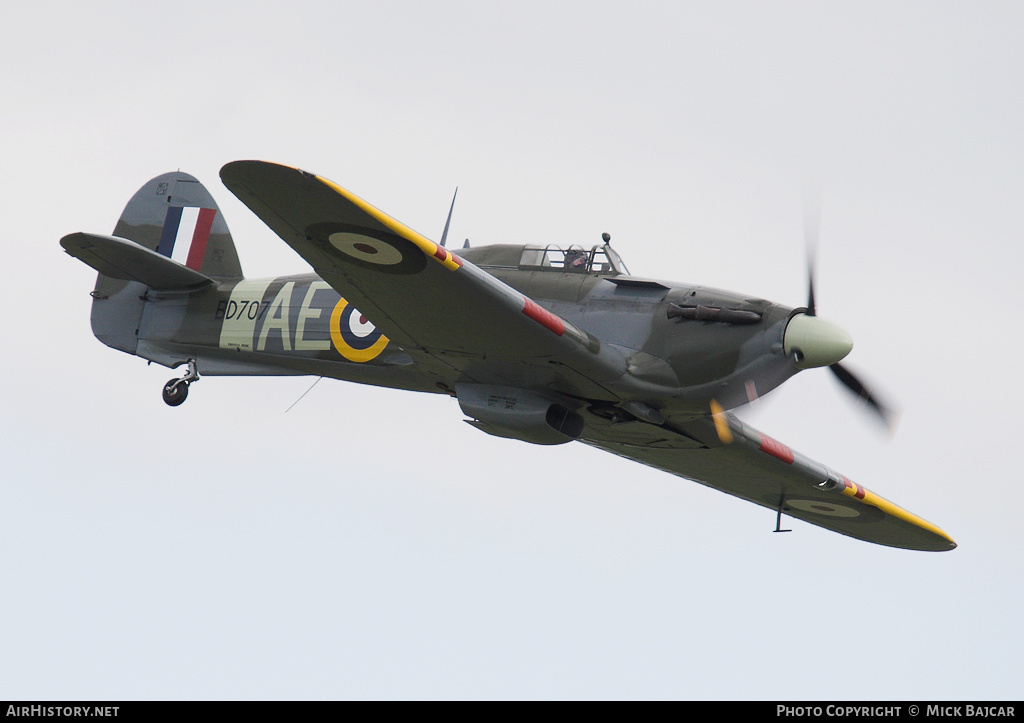 Aircraft Photo of G-HURR / BD707 | Hawker Hurricane Mk12 | UK - Air Force | AirHistory.net #29222