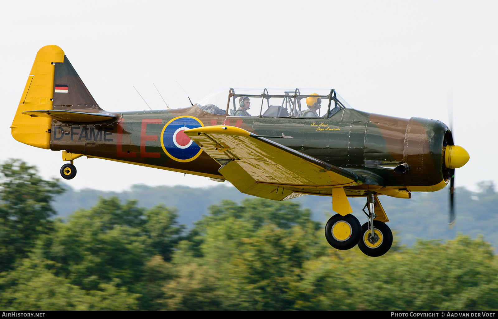 Aircraft Photo of D-FAME | North American T-6J Harvard Mk IV | UK - Air Force | AirHistory.net #29273