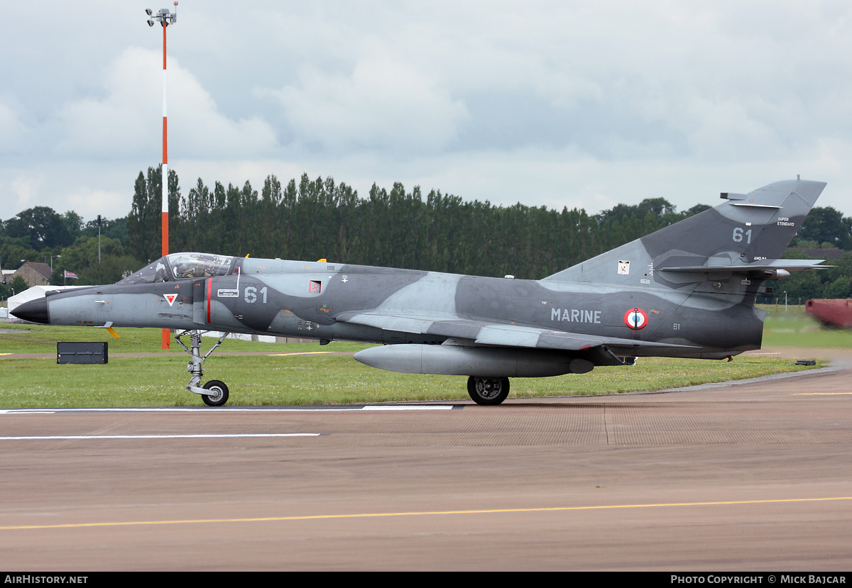 Aircraft Photo of 61 | Dassault Super Etendard Modernisé | France - Navy | AirHistory.net #29281