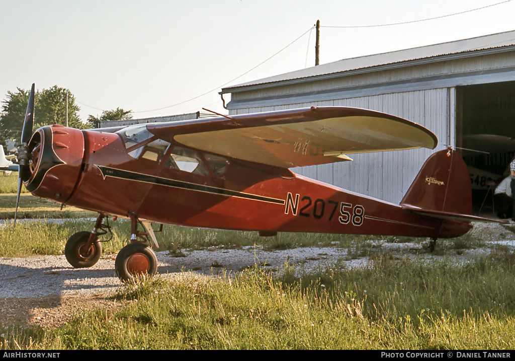 Aircraft Photo of N20758 | Cessna C-165 Airmaster | AirHistory.net #29330