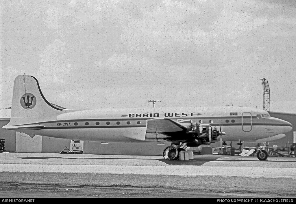Aircraft Photo of 8P-CWA | Douglas C54B-DC | Carib West | AirHistory.net #29363