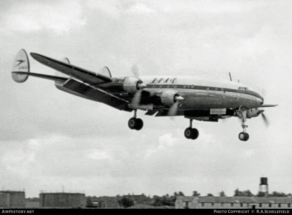 Aircraft Photo of G-ANUV | Lockheed L-749A Constellation | BOAC | AirHistory.net #29369
