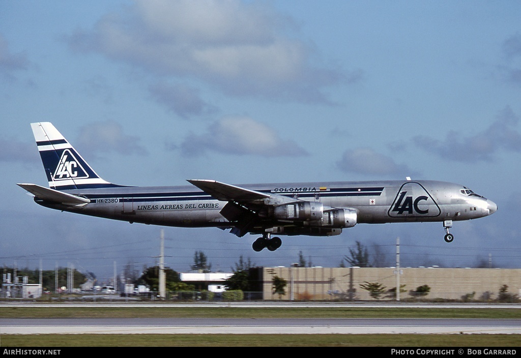 Aircraft Photo of HK-2380 | Douglas DC-8-54(F) | LAC - Líneas Aéreas del Caribe | AirHistory.net #29379