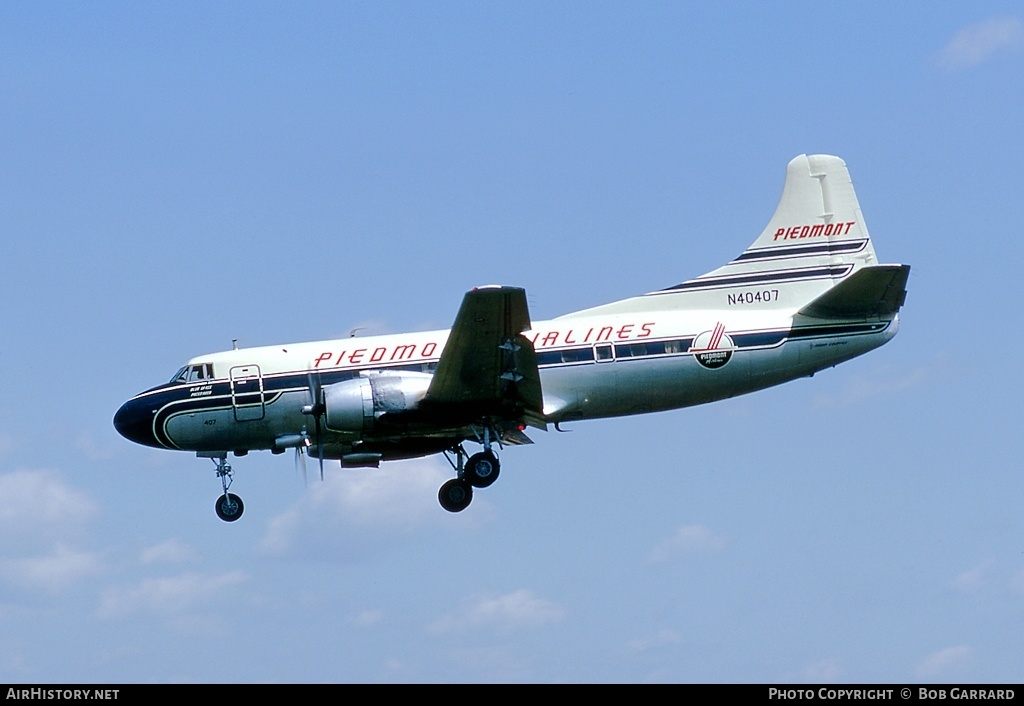 Aircraft Photo of N40407 | Martin 404 | Piedmont Airlines | AirHistory.net #29395