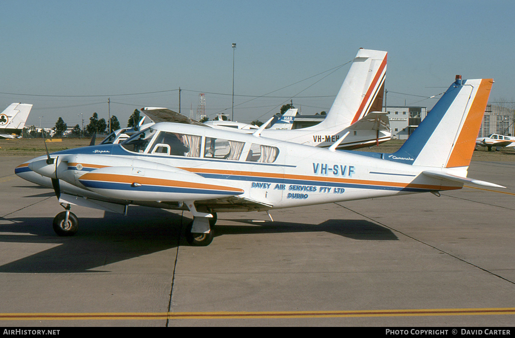 Aircraft Photo of VH-SVF | Piper PA-39-160 Twin Comanche C/R | Davey Air Services | AirHistory.net #29428