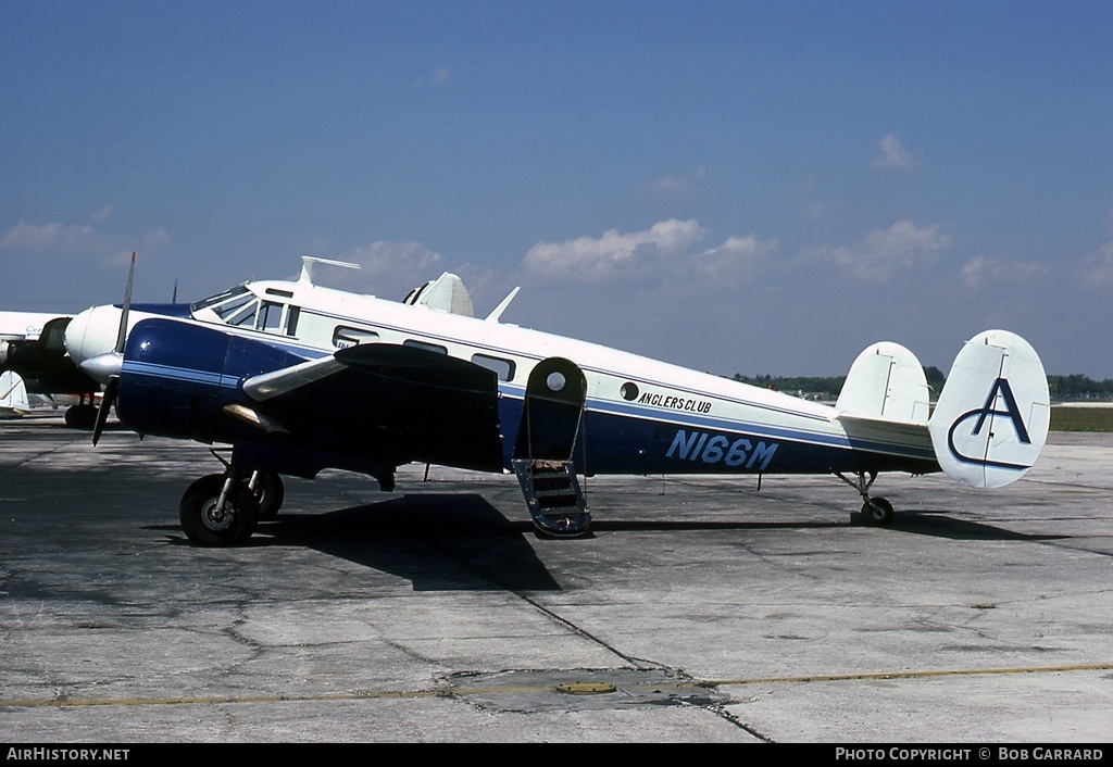 Aircraft Photo of N166M | Beech C-45G Expeditor | Anglers Club | AirHistory.net #29444