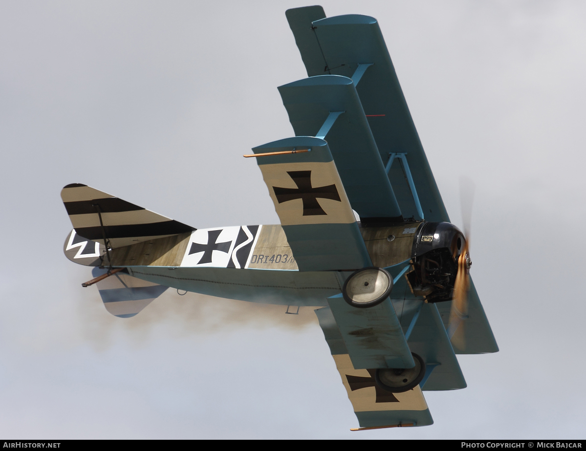 Aircraft Photo of G-CDXR / 403/17 | Fokker Dr.1 (replica) | Germany - Air Force | AirHistory.net #29468