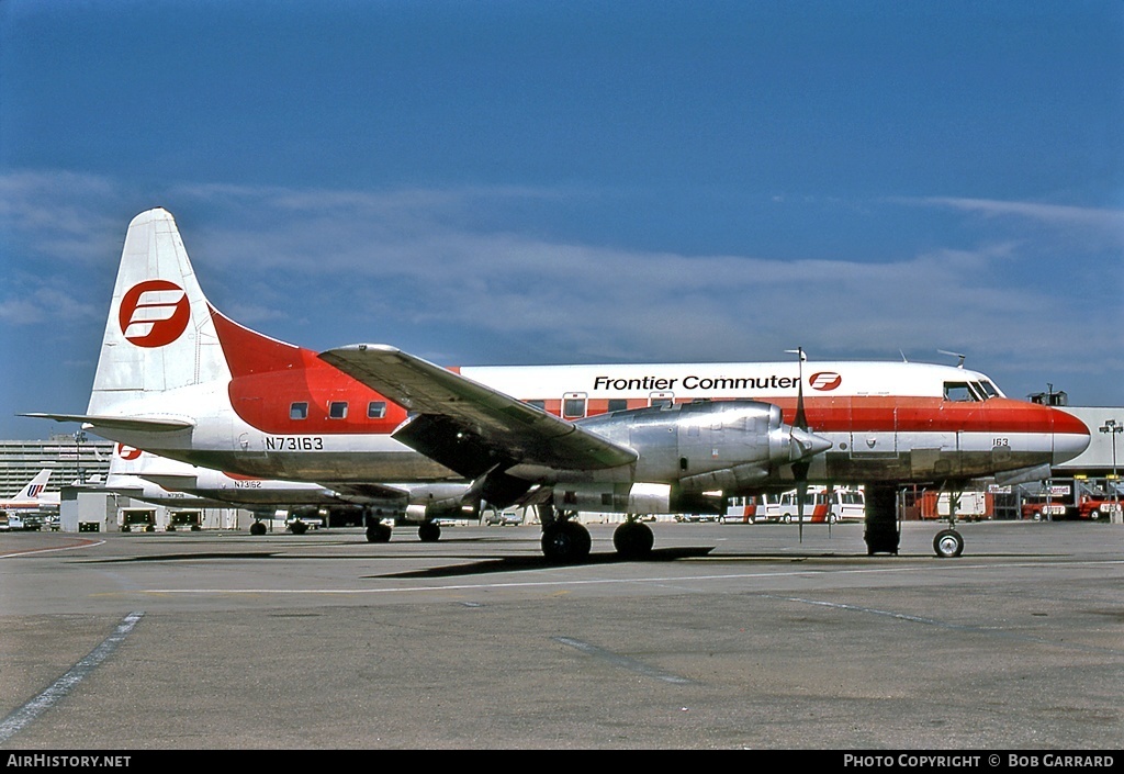Aircraft Photo of N73163 | Convair 580 | Frontier Commuter | AirHistory.net #29470