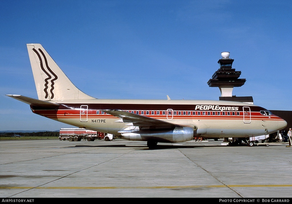 Aircraft Photo of N417PE | Boeing 737-130 | PeoplExpress | AirHistory.net #29491