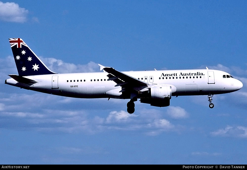 Aircraft Photo of VH-HYE | Airbus A320-211 | Ansett Australia | AirHistory.net #29503