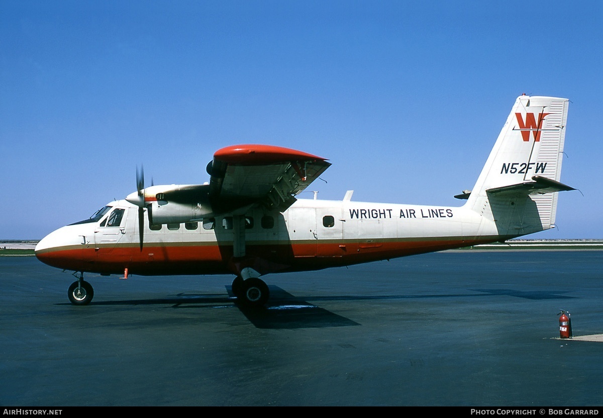 Aircraft Photo of N52FW | De Havilland Canada DHC-6-100 Twin Otter | Wright Air Lines | AirHistory.net #29527