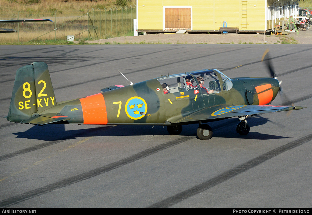 Aircraft Photo of SE-KVY / 50082 | Saab 91C Safir | Sweden - Air Force | AirHistory.net #29536