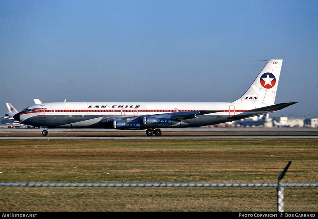 Aircraft Photo of CC-CEB | Boeing 707-385C | LAN Chile - Línea Aérea Nacional | AirHistory.net #29543