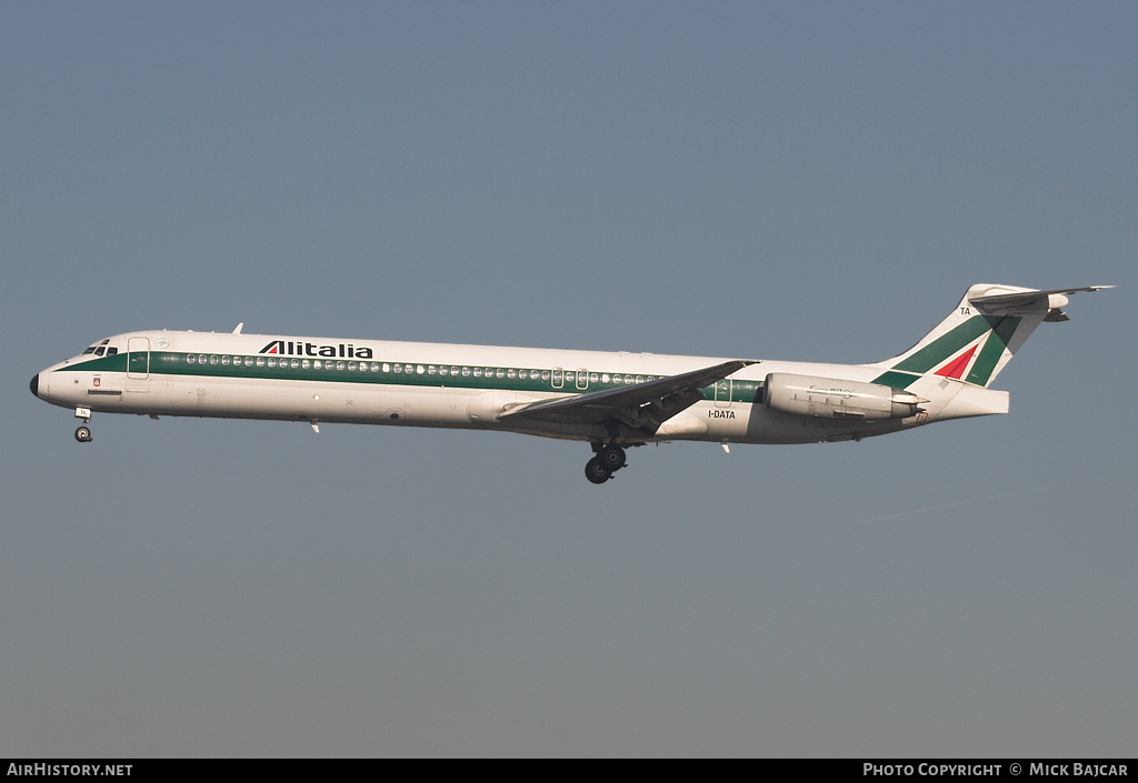 Aircraft Photo of I-DATA | McDonnell Douglas MD-82 (DC-9-82) | Alitalia | AirHistory.net #29548