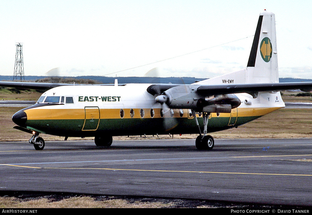 Aircraft Photo of VH-EWY | Fokker F27-500F Friendship | East-West Airlines | AirHistory.net #29563