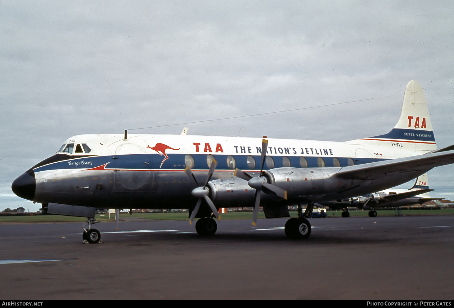 Aircraft Photo of VH-TVL | Vickers 756D Viscount | Trans-Australia Airlines - TAA | AirHistory.net #29592