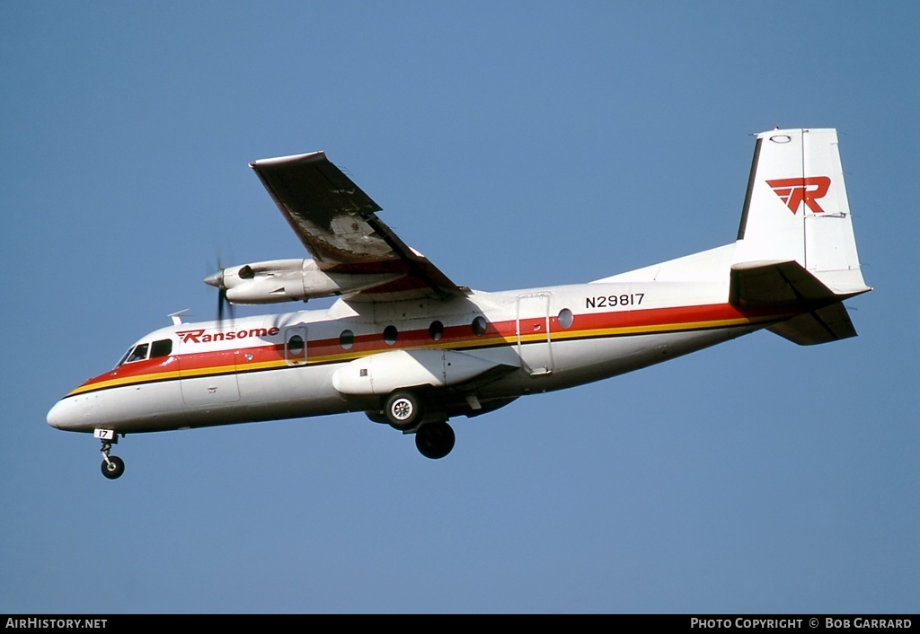 Aircraft Photo of N29817 | Frakes Mohawk 298 | Ransome Airlines | AirHistory.net #29603