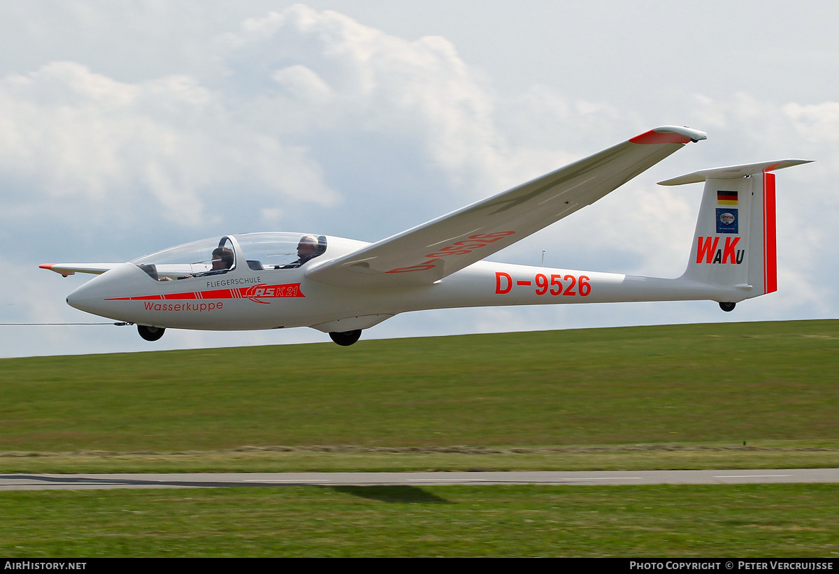 Aircraft Photo of D-9526 | Schleicher ASK-21 | Fliegerschule Wasserkuppe | AirHistory.net #29647