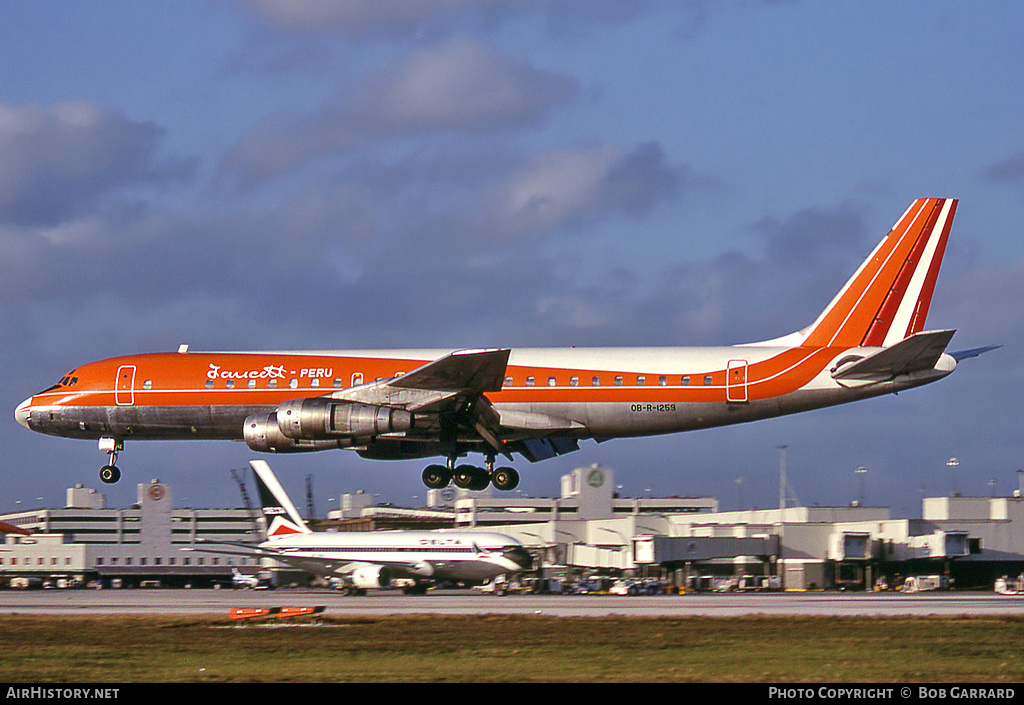 Aircraft Photo of OB-R-1259 | Douglas DC-8-52 | Faucett - Peru | AirHistory.net #29673