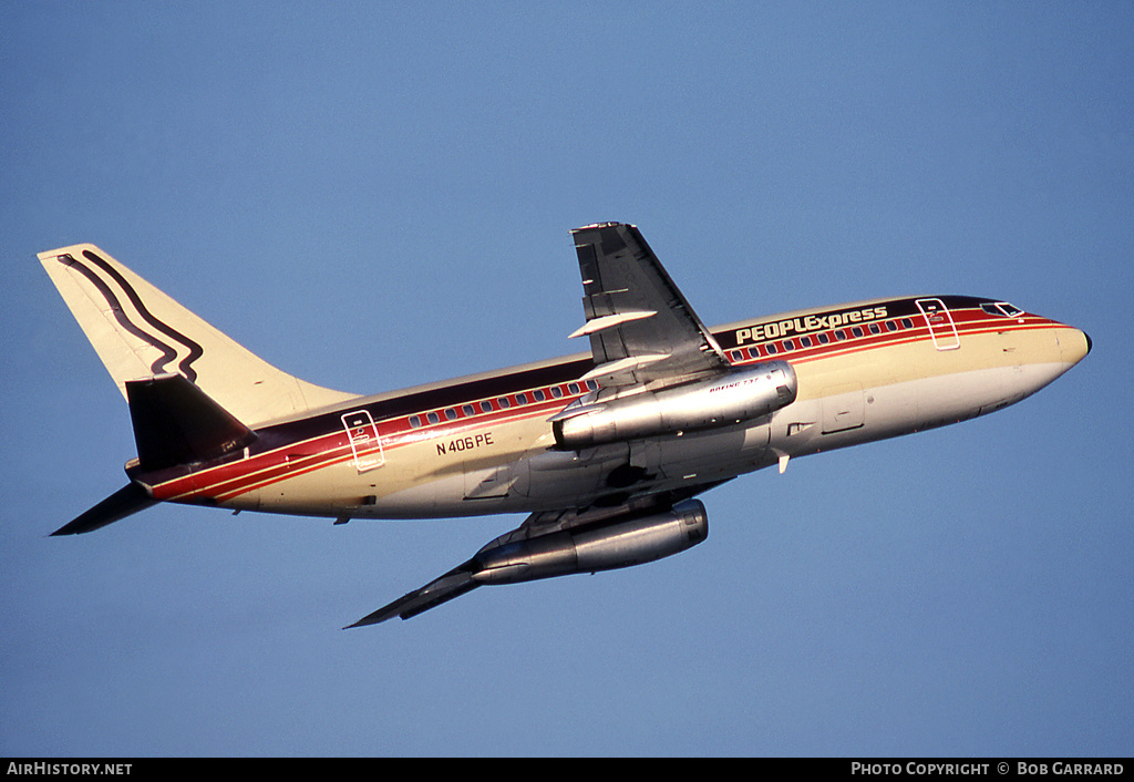 Aircraft Photo of N406PE | Boeing 737-130 | PeoplExpress | AirHistory.net #29694