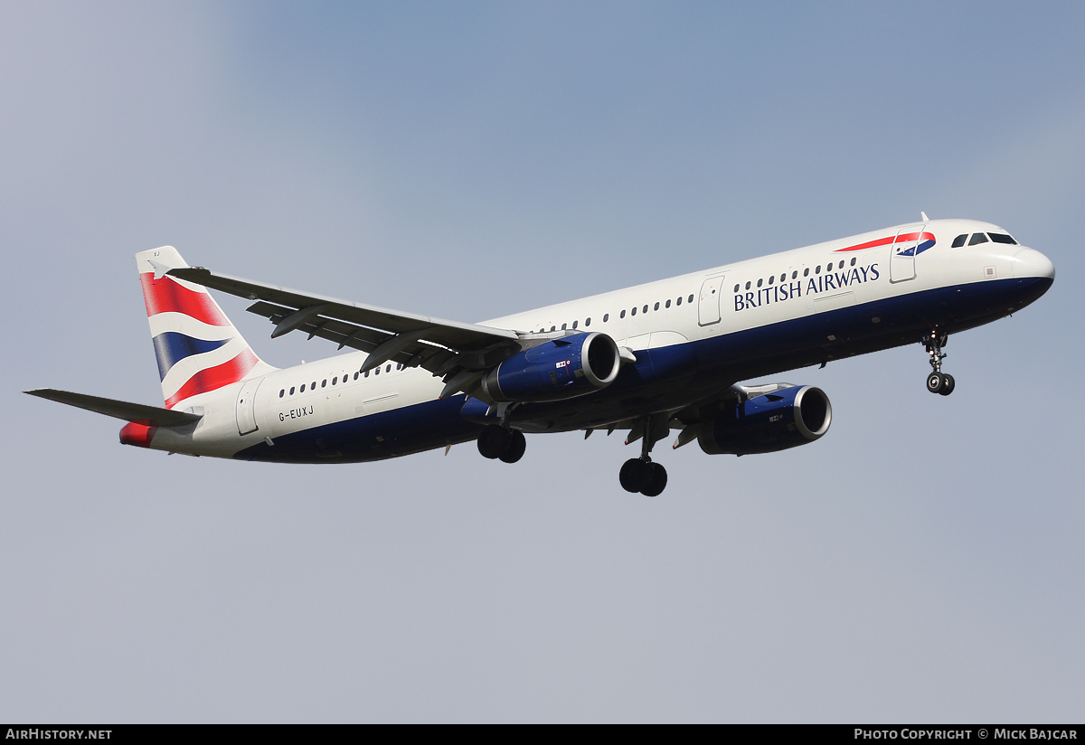 Aircraft Photo of G-EUXJ | Airbus A321-231 | British Airways | AirHistory.net #29698