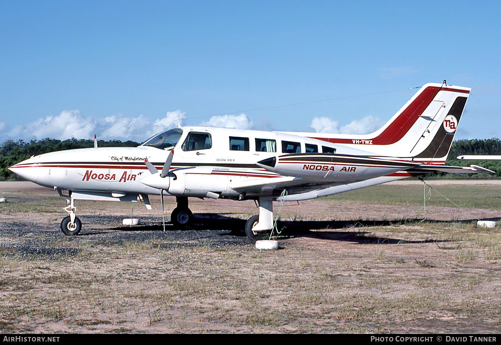 Aircraft Photo of VH-TWZ | Cessna 402B Businessliner | Noosa Air | AirHistory.net #29703