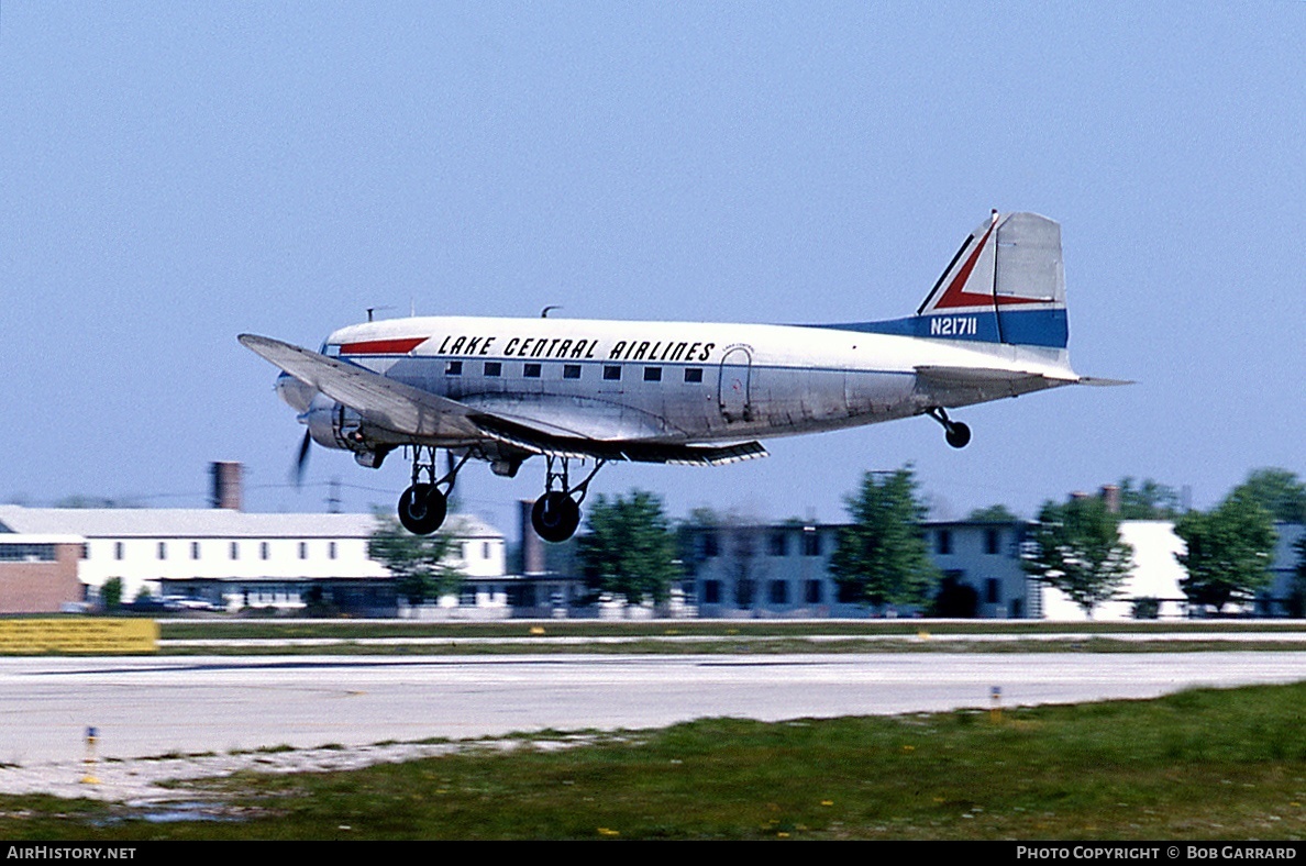 Aircraft Photo of N21711 | Douglas DC-3A-269 | Lake Central Airlines | AirHistory.net #29706