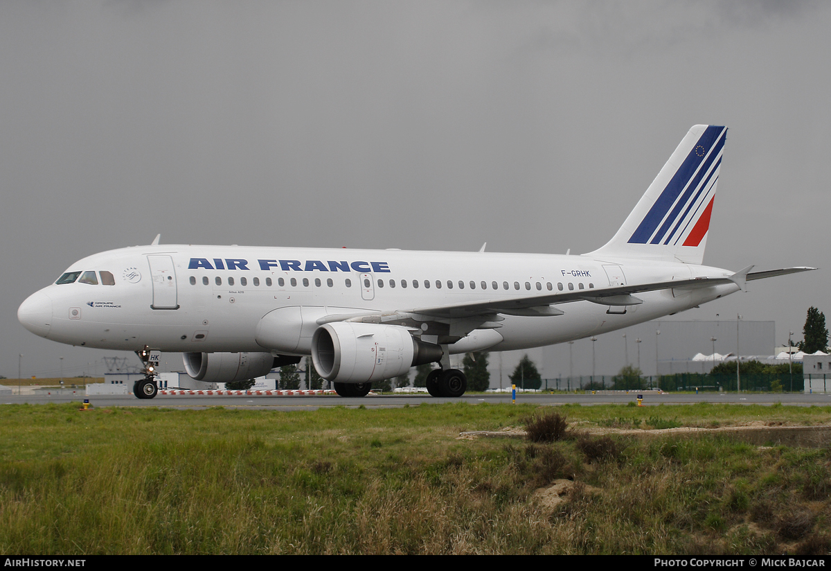 Aircraft Photo of F-GRHK | Airbus A319-111 | Air France | AirHistory.net #29712