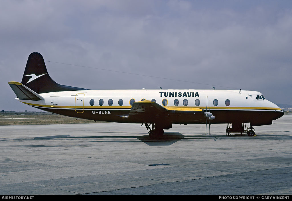 Aircraft Photo of G-BLNB | Vickers 802 Viscount | Tunisavia | AirHistory.net #29749