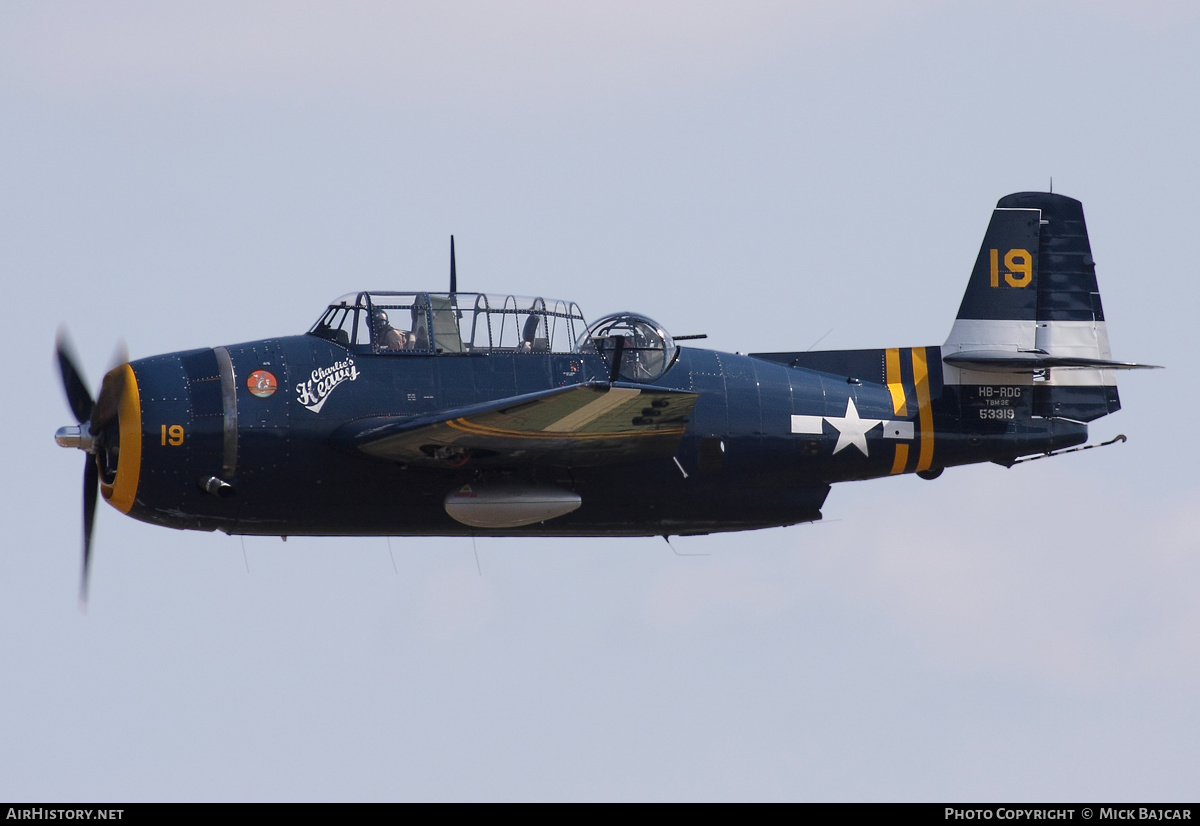 Aircraft Photo of HB-RDG / 53319 | Grumman TBM-3E Avenger | USA - Navy | AirHistory.net #29754