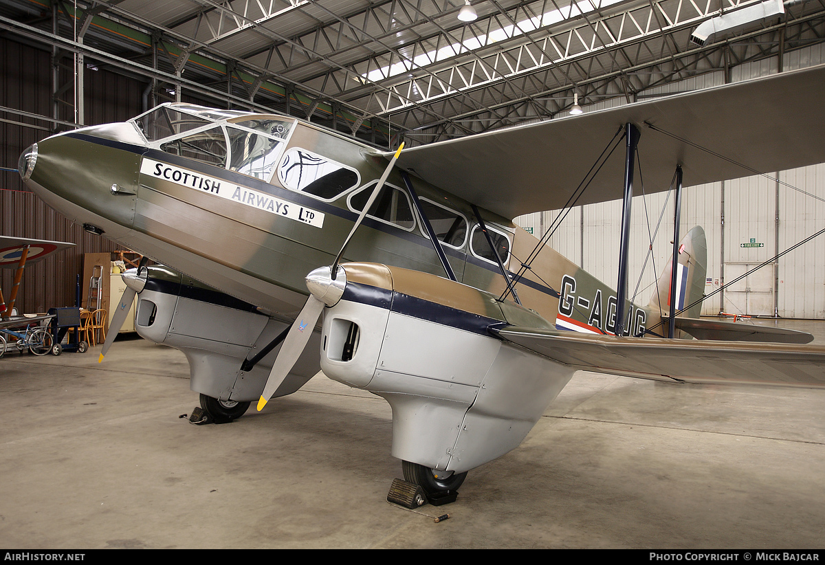 Aircraft Photo of G-AGJG | De Havilland D.H. 89A Dragon Rapide | Scottish Airways | AirHistory.net #29768