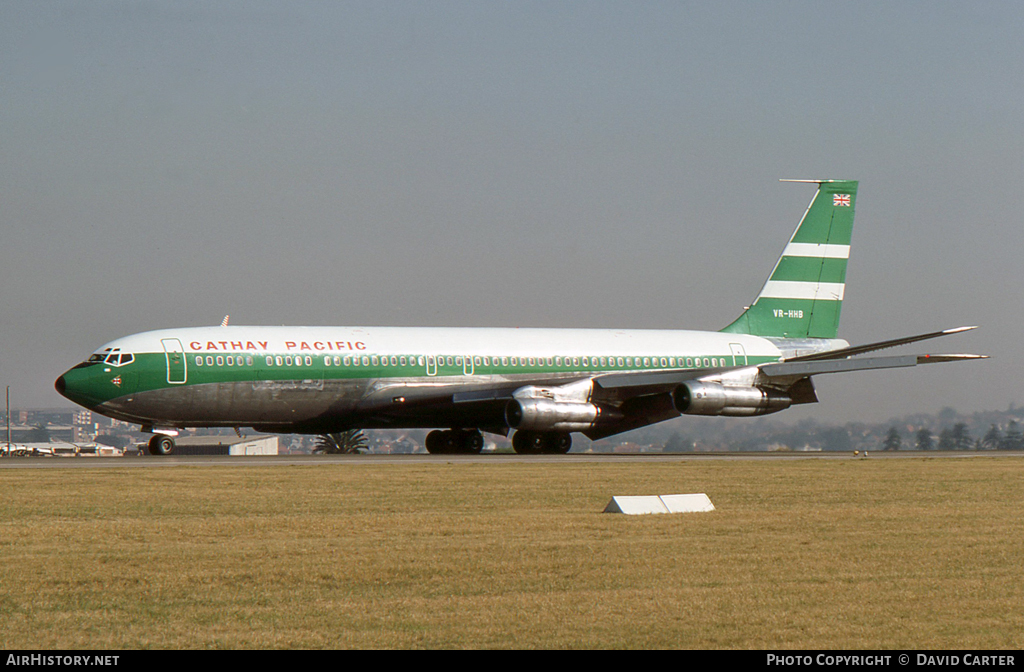 Aircraft Photo of VR-HHB | Boeing 707-351C | Cathay Pacific Airways | AirHistory.net #29794