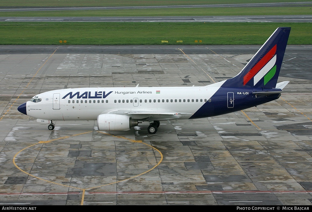 Aircraft Photo of HA-LOI | Boeing 737-7Q8 | Malév - Hungarian Airlines | AirHistory.net #29806