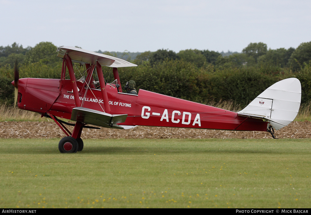 Aircraft Photo of G-ACDA | De Havilland D.H. 82A Tiger Moth II | The de Havilland School of Flying | AirHistory.net #29814