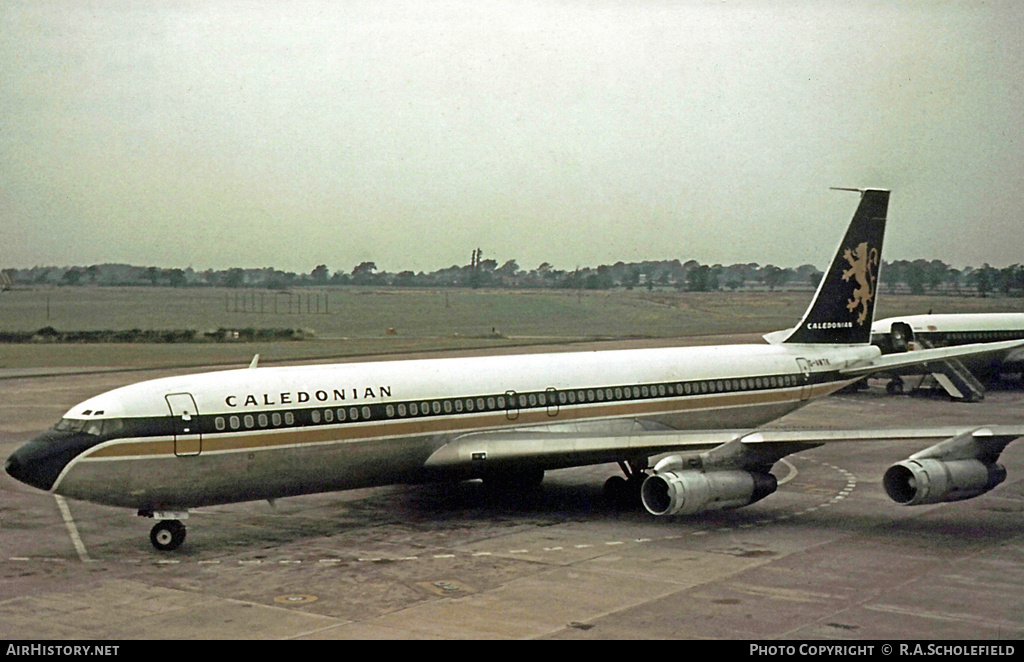 Aircraft Photo of G-AWTK | Boeing 707-349C | Caledonian Airways | AirHistory.net #29819