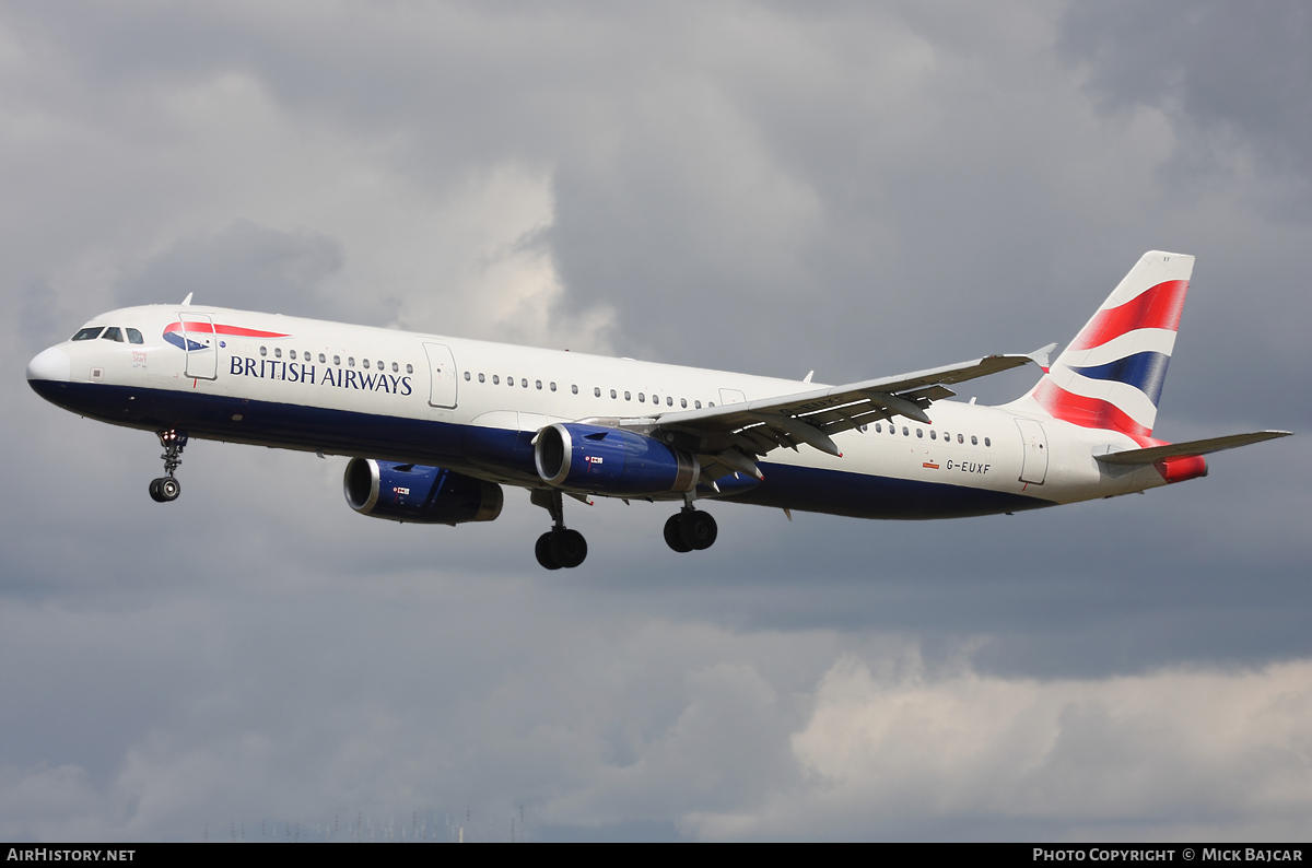 Aircraft Photo of G-EUXF | Airbus A321-231 | British Airways | AirHistory.net #29901