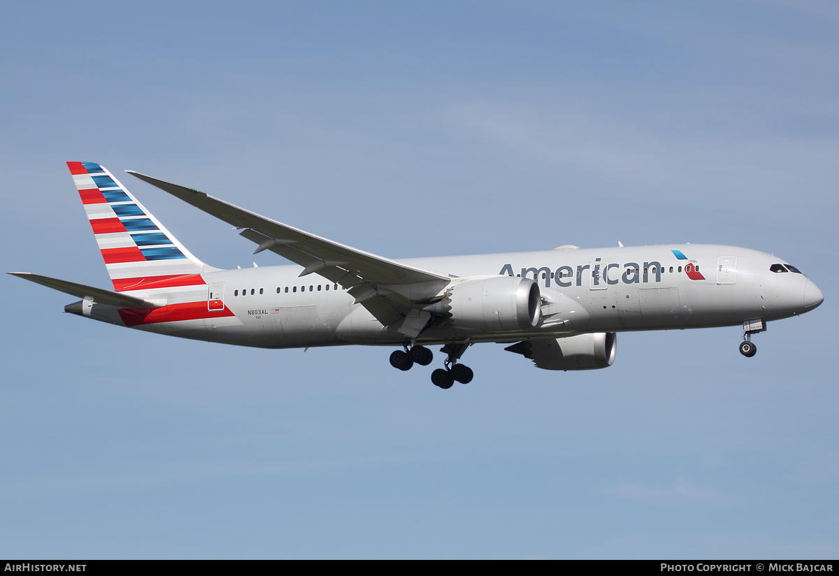 Aircraft Photo of N803AL | Boeing 787-8 Dreamliner | American Airlines | AirHistory.net #29928