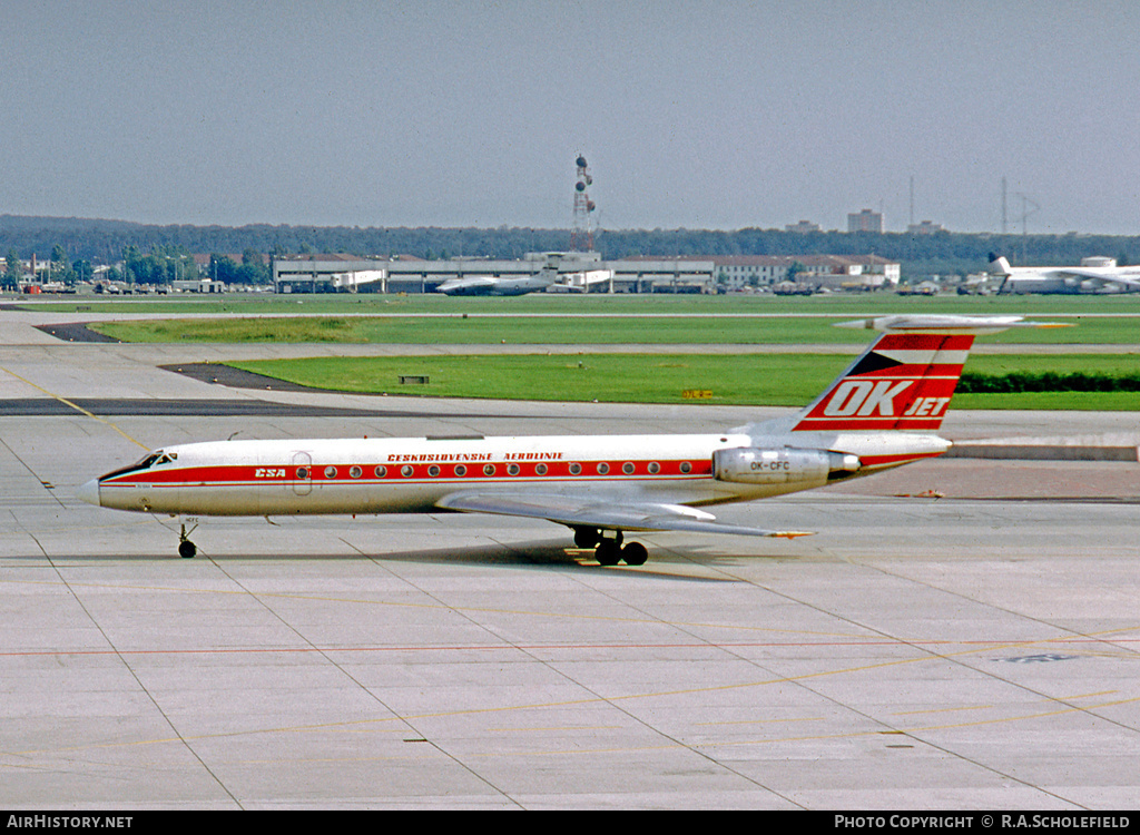 Aircraft Photo of OK-CFC | Tupolev Tu-134A | ČSA - Československé Aerolinie - Czechoslovak Airlines | AirHistory.net #29934