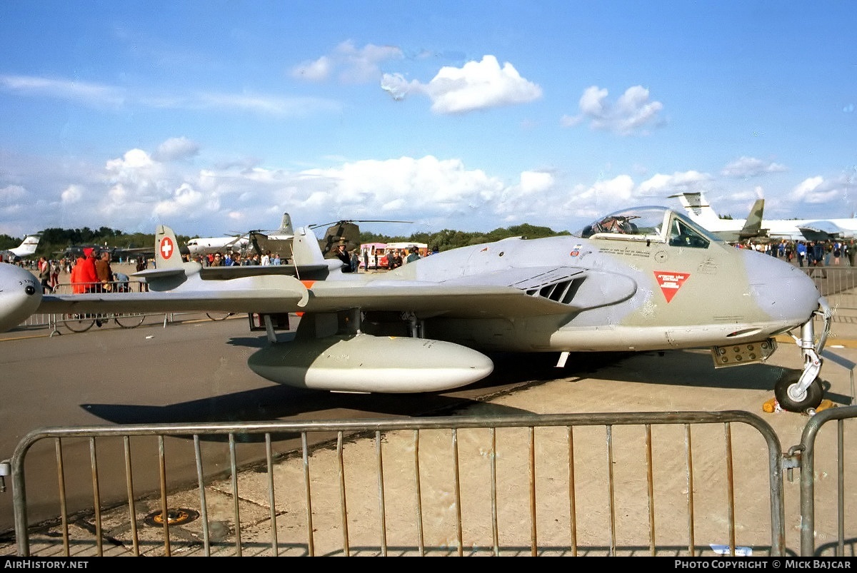 Aircraft Photo of J-1704 | De Havilland D.H. 112 Venom FB54 | Switzerland - Air Force | AirHistory.net #29945