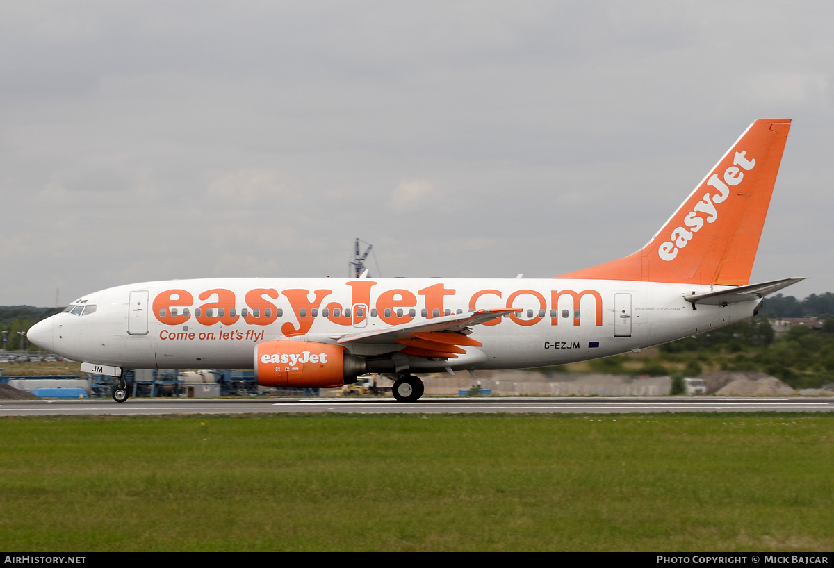 Aircraft Photo of G-EZJM | Boeing 737-73V | EasyJet | AirHistory.net #29967