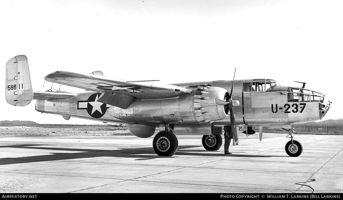 Aircraft Photo of 45-8811 / 58811 | North American TB-25J Mitchell | USA - Air Force | AirHistory.net #29970