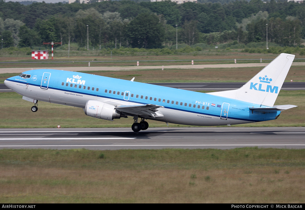 Aircraft Photo of PH-BTE | Boeing 737-306 | KLM - Royal Dutch Airlines | AirHistory.net #30037