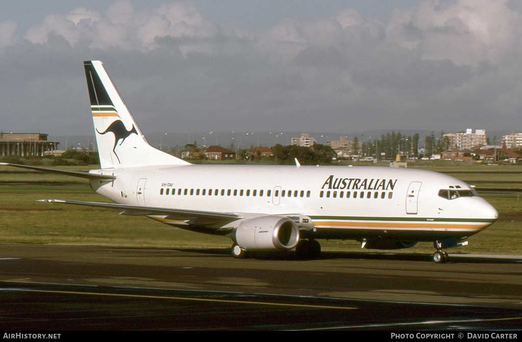 Aircraft Photo of VH-TAV | Boeing 737-376 | Australian Airlines | AirHistory.net #30040