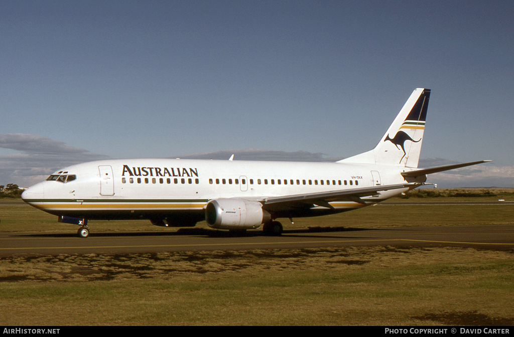 Aircraft Photo of VH-TAX | Boeing 737-376 | Australian Airlines | AirHistory.net #30046