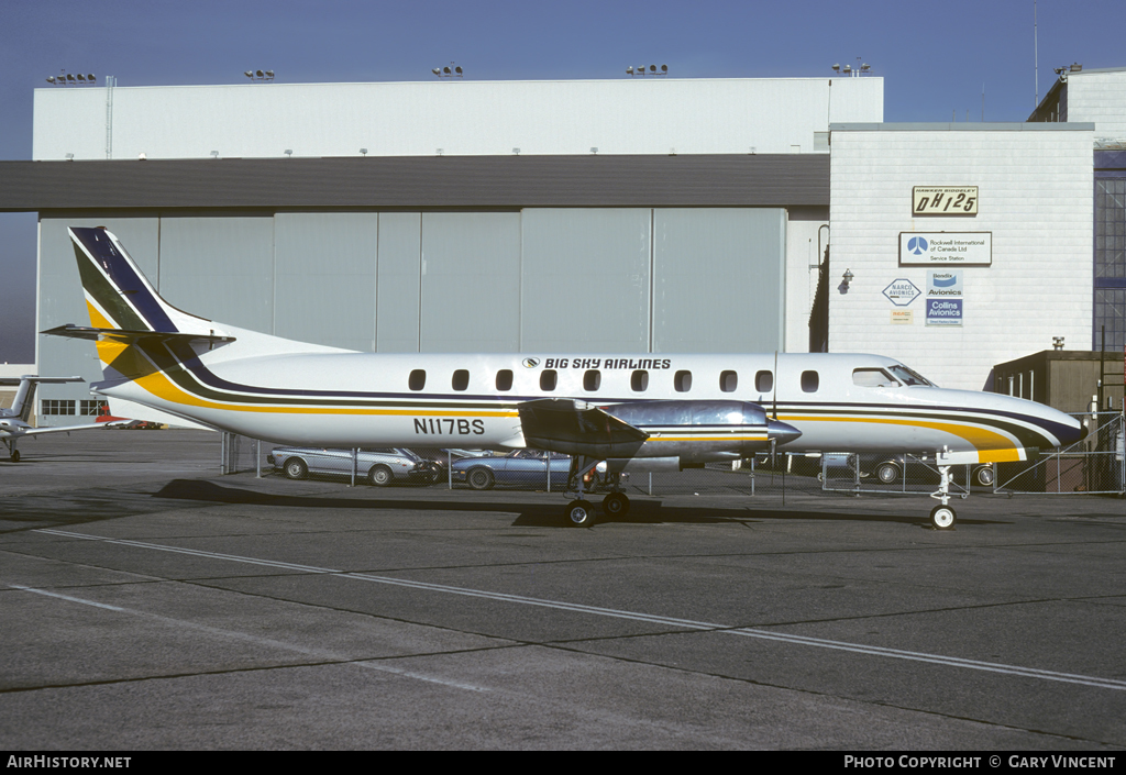 Aircraft Photo of N117BS | Fairchild Swearingen SA-226TC Metro II | Big Sky Airlines | AirHistory.net #30070