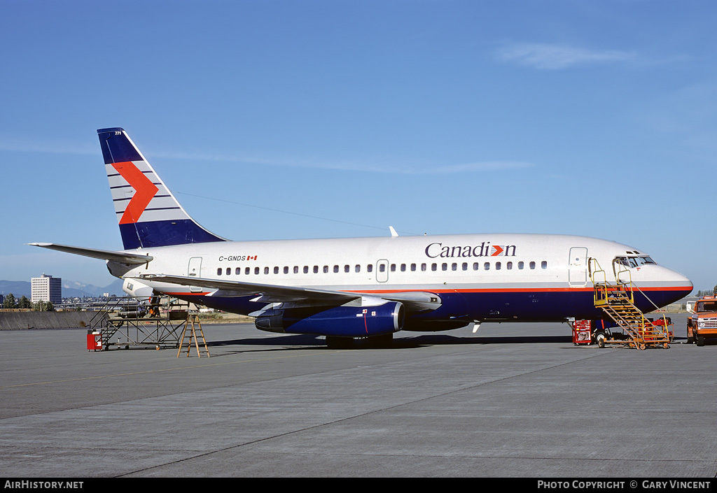 Aircraft Photo of C-GNDS | Boeing 737-2Q8/Adv | Canadian Airlines | AirHistory.net #30075
